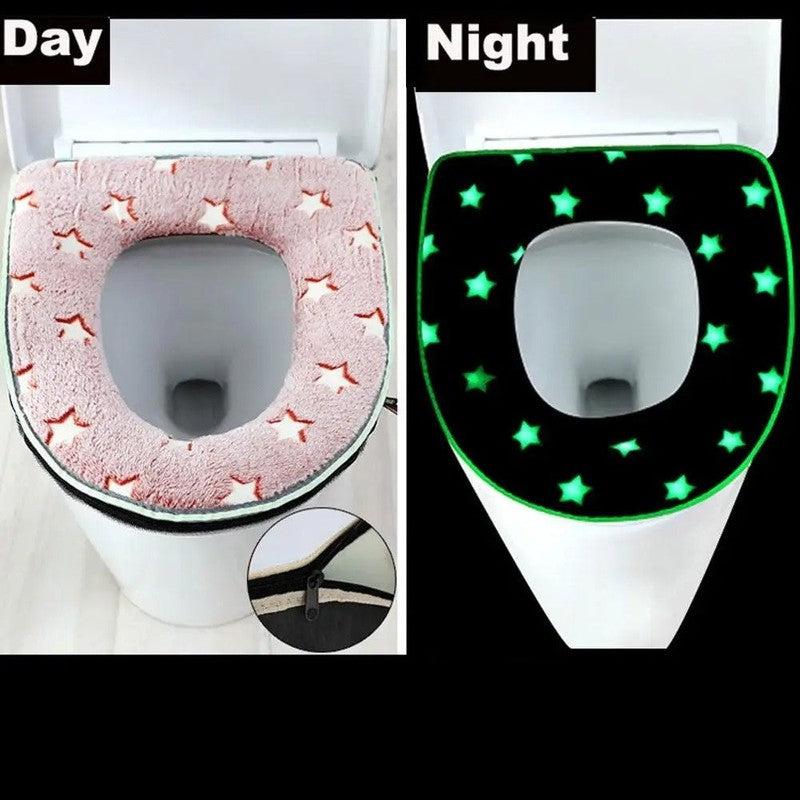 Toilet Seat Cover | Glow in the Dark | Universal Zipper | Washable